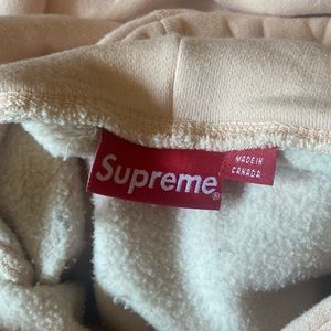 light pink supreme hoodie